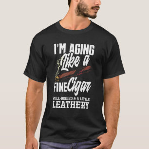 Camiseta Mens que estou envelhecendo como um bom fumante de