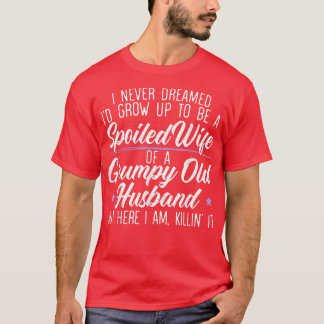 Camiseta Mens Que Nunca Sonhei Ser Uma Esposa Maldita De Um