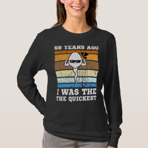 Camiseta Mens Quickest Swimmer Há 68 Anos Mais Rápido Esper