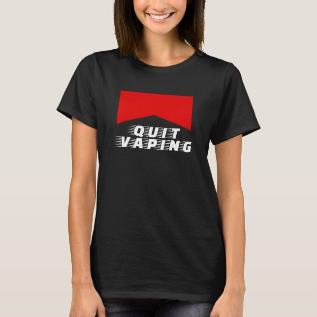 Camiseta Mens Quit Vaping Be A Man (Frente)