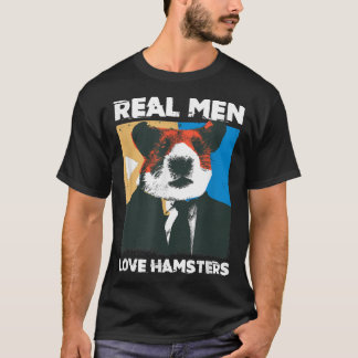 Camiseta Mens Real Man Love Hamsters Owner Hamster Lover Pe