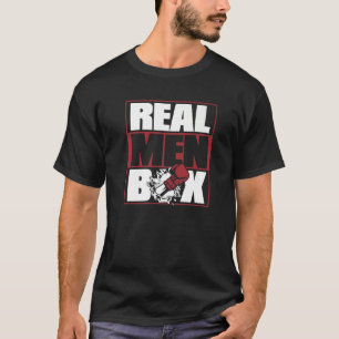 Camiseta Mens Real Men Box Tailandesa Kickboxer Boxista Fis