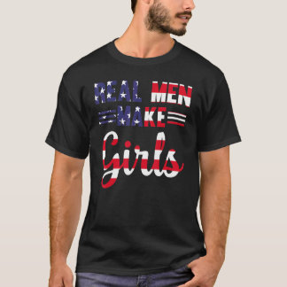 Camiseta Mens Real Men Make Girls Daddy Paternity Girl Dadd