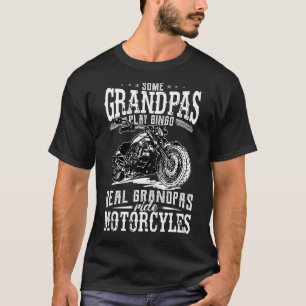 Camiseta Mens Real Vovô Andam De Motocicleta Vovô D