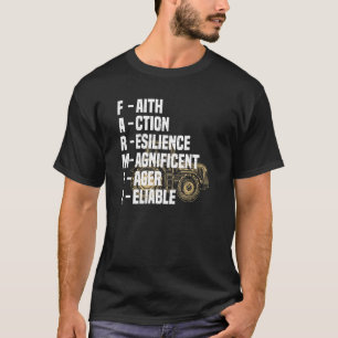 Camiseta Mens Realizáveis Cultivando Duro Orgulhoso Fazende