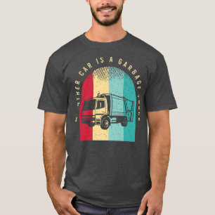 Camiseta Mens Reciclagem Truck Driver Dizendo Para Um Condu