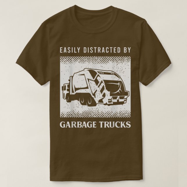 Camiseta Mens Reciclagem Truck Driver Dizendo Para Um Condu (Frente do Design)