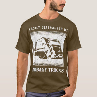 Camiseta Mens Reciclagem Truck Driver Dizendo Para Um Condu