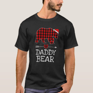 Camiseta Mens Red Buffalo Xadrez PAI BEAR Natal Pajama