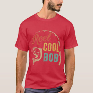 Camiseta Mens Reel Cool BOB Fishing Shirts, Fun Fathers Day