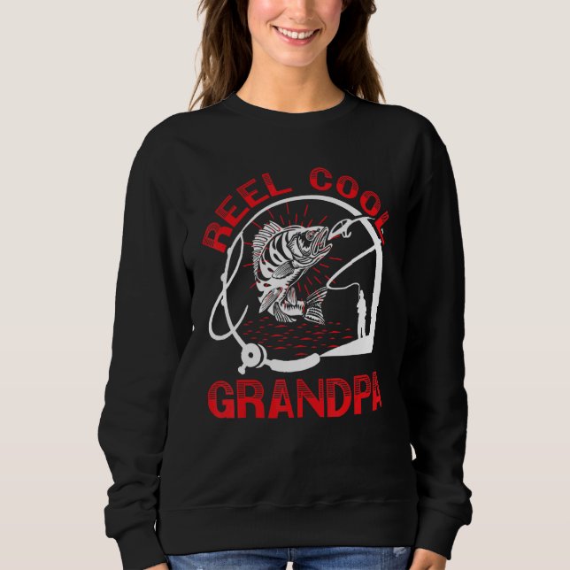 Camiseta Mens Reel Cool Grandpa Grandfather Fishing Grandda (Frente)