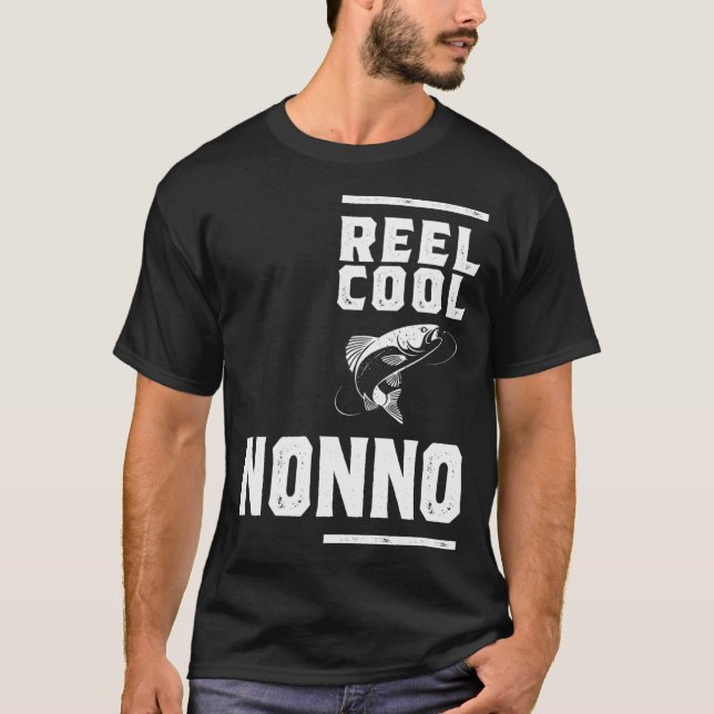 Camiseta Mens Reel Cool Nonno Engraçada Presente d (Frente)