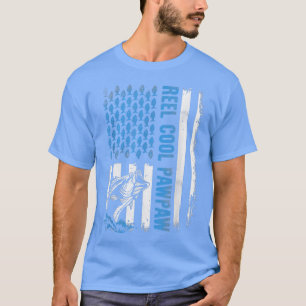Camiseta Mens Reel Cool Pawpaw T Fishing 2022 Father's Day