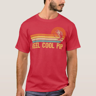 Camiseta Mens Reel Cool Pop FishingFunny Fish Vintage 
