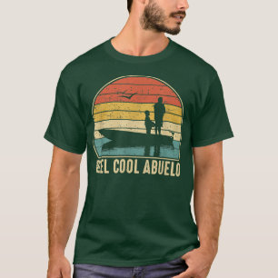 Camiseta Mens Reel Legal Abuelo PescaPeixes Engraçados Vint