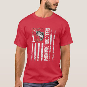 Camiseta Mens Reel Legal Avô Para O Pai Pescador Bday Fa