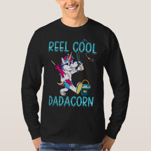 Camiseta Mens Reel Legal Dadacorn Legal Unicorn Fisher Pai 