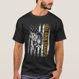 Camiseta Mens Reel Legal Grampa Americana Pesca Padre