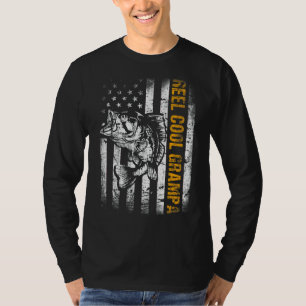 Camiseta Mens Reel Legal Grampa Americana Pesca Padre