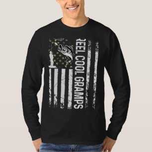 Camiseta Mens Reel Legal Grampos Para O Pai Pescador B Dia 