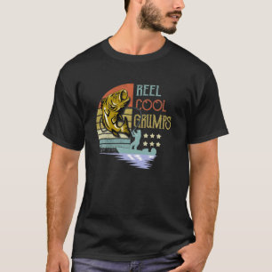 Camiseta Mens Reel Legal Grumps Pescador Pega Pescado Pai
