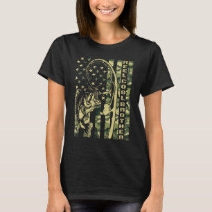 Camiseta Mens Reel Legal Irmão Camouflage American Flag Fa