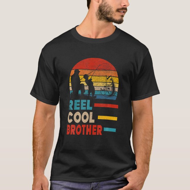 Camiseta Mens Reel Legal Irmão Pai Pescador Dia Pai (Frente)