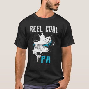 Camiseta Mens Reel Legal Pa Pai Pescador Dia Pai Peixe
