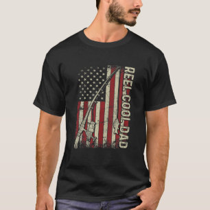 Camiseta Mens Reel Legal Pai Norte-Americano Pesca Arde US 