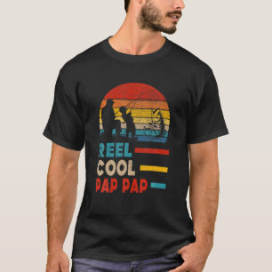 Camiseta Mens Reel Legal Pap Pap Pai Pescador Dia Pai
