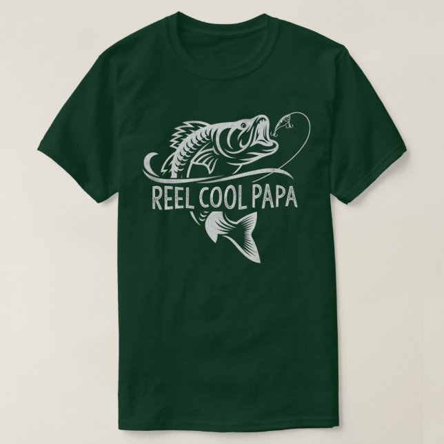 Camiseta Mens Reel Legal Papa Pai de pesca Dia de os pais (Frente do Design)