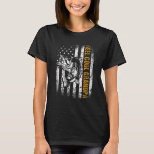 Camiseta Mens Reel Legal Vovô Americano Pesca Faia