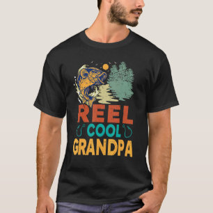 Camiseta Mens Reel Legal Vovô Pesca Divertido Pais Da