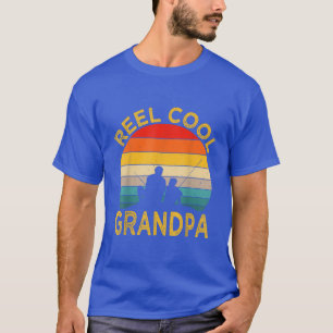 Camiseta Mens Reel Legal Vovô Pesca Pai Vintage Grand