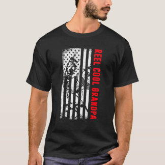 Camiseta Mens Reel Legal Vovô Pesca Patriota Americana