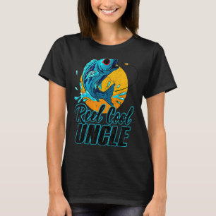 Camiseta Mens Reel Tio Legal Pescar Óculos de sol Pai
