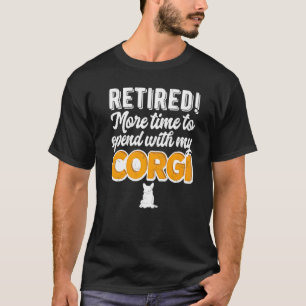 Camiseta Mens Reformados Corgi Vovô Retirado Avô