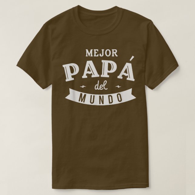 Camiseta Mens Regalo Para Papa El Mejor Papa del Mundo  (Frente do Design)