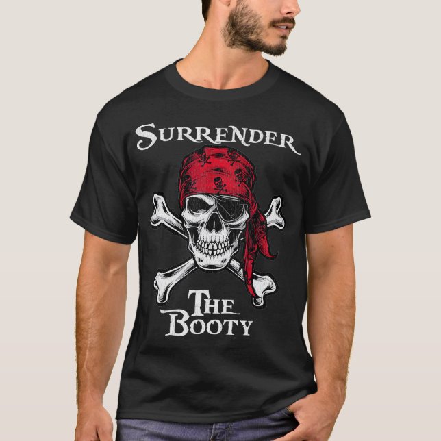 Camiseta Mens Rendem O Festival de Piratas Engraçadas  (Frente)