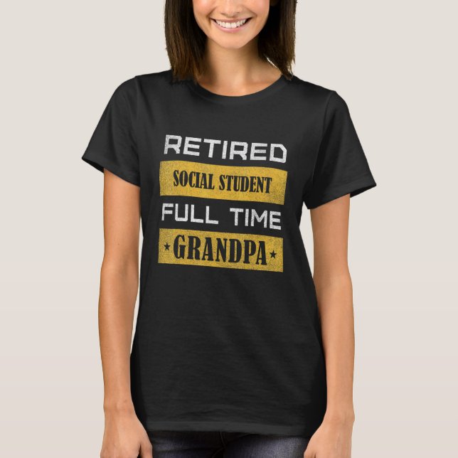 Camiseta Mens Retired Animal Trainer Full Time Grandpa (Frente)