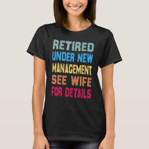 Camiseta Mens Retiremen Para Marido Vintage Ver Esposa Para