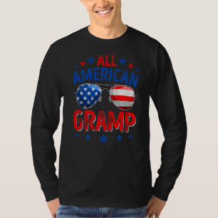 Camiseta Mens Retro All American Gramp Flag Patrio
