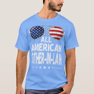 Camiseta Mens Retro Dia de os pais All American PadreInLaw
