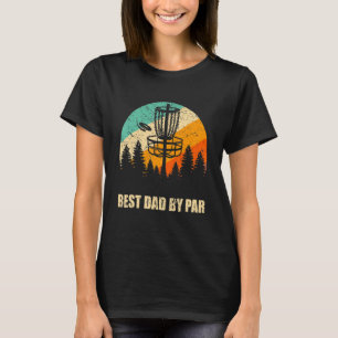 Camiseta Mens Retro Disk Golf Best Pai Sunset Vintage Fris
