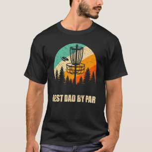 Camiseta Mens Retro Disk Golf Best Pai Sunset Vintage Fris