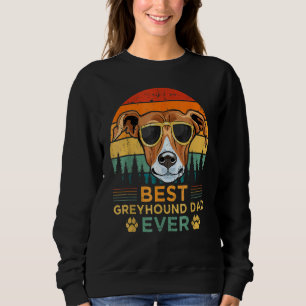 Camiseta Mens Retro Estilo Melhor Pai Greyhound Nunca do Pa