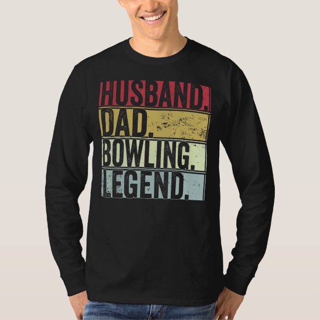Camiseta Mens Retro Husband Pai Legenda Do Pai (Frente)