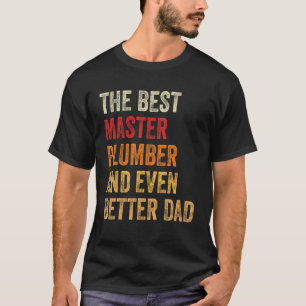 Camiseta Mens Retro Master Plumber E Maior Gordura Do Pai