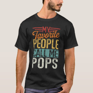 Camiseta Mens Retro Minhas Pessoas Favoritas Me Chame De Po