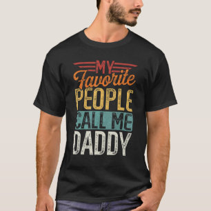 Camiseta Mens Retro My Favorite Pessoas Me Chame De Pai Fat